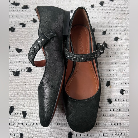 Coach floral stud Mary Janes - Picture 4 of 9